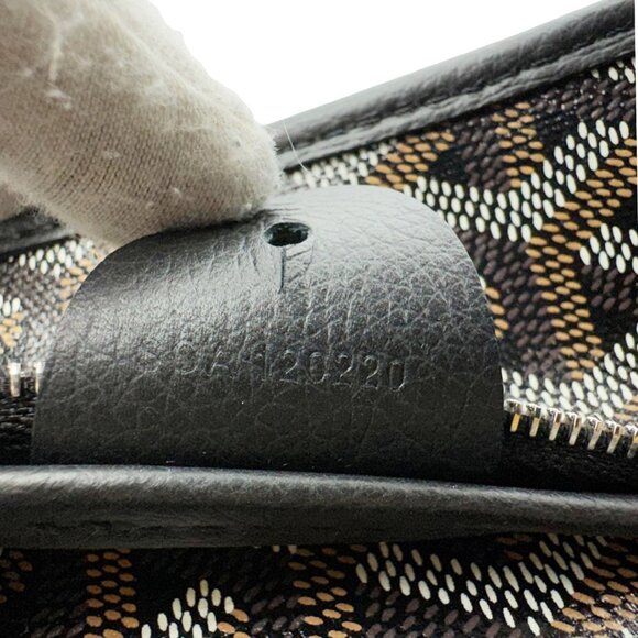 Goyard  Artois PM Chevron Print Coated Canvas Tote Bag Black - Picture 13 of 13
